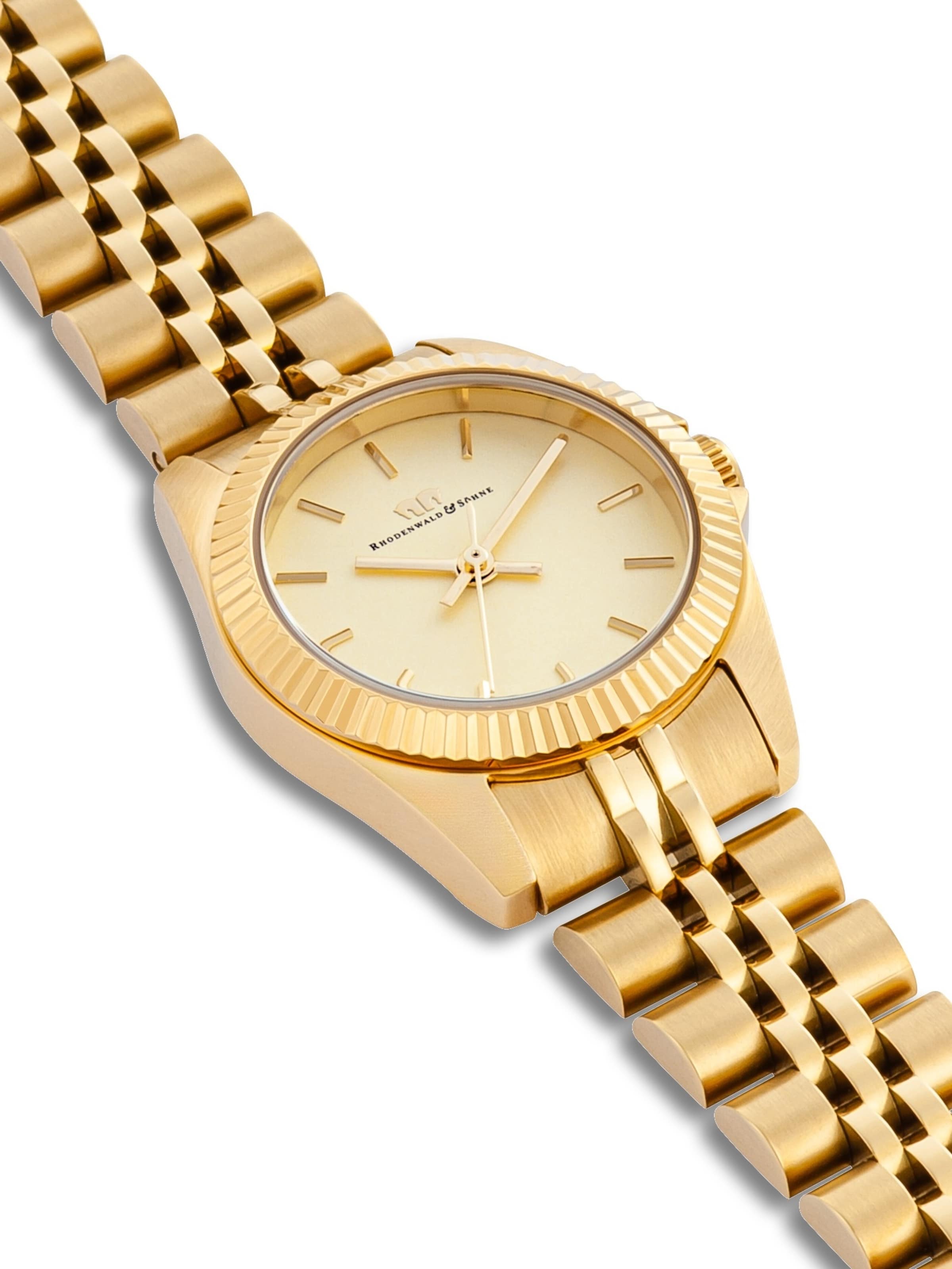 Rhodenwald & Söhne Analoog horloge in Goud