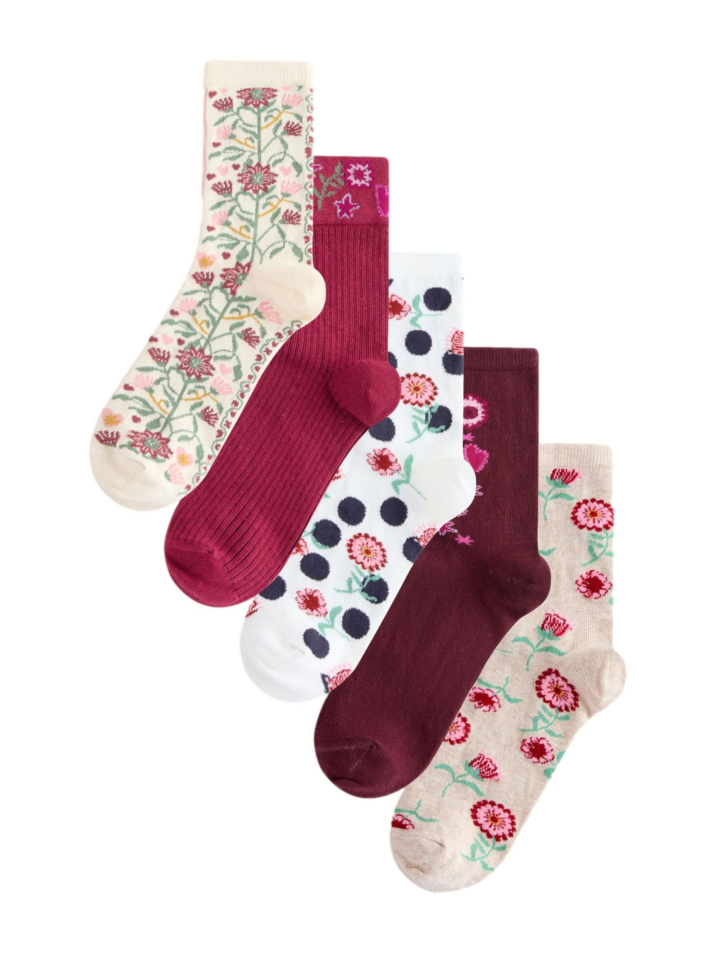 Next Socks in 36-41 in Ivory / Pink / White, Item view