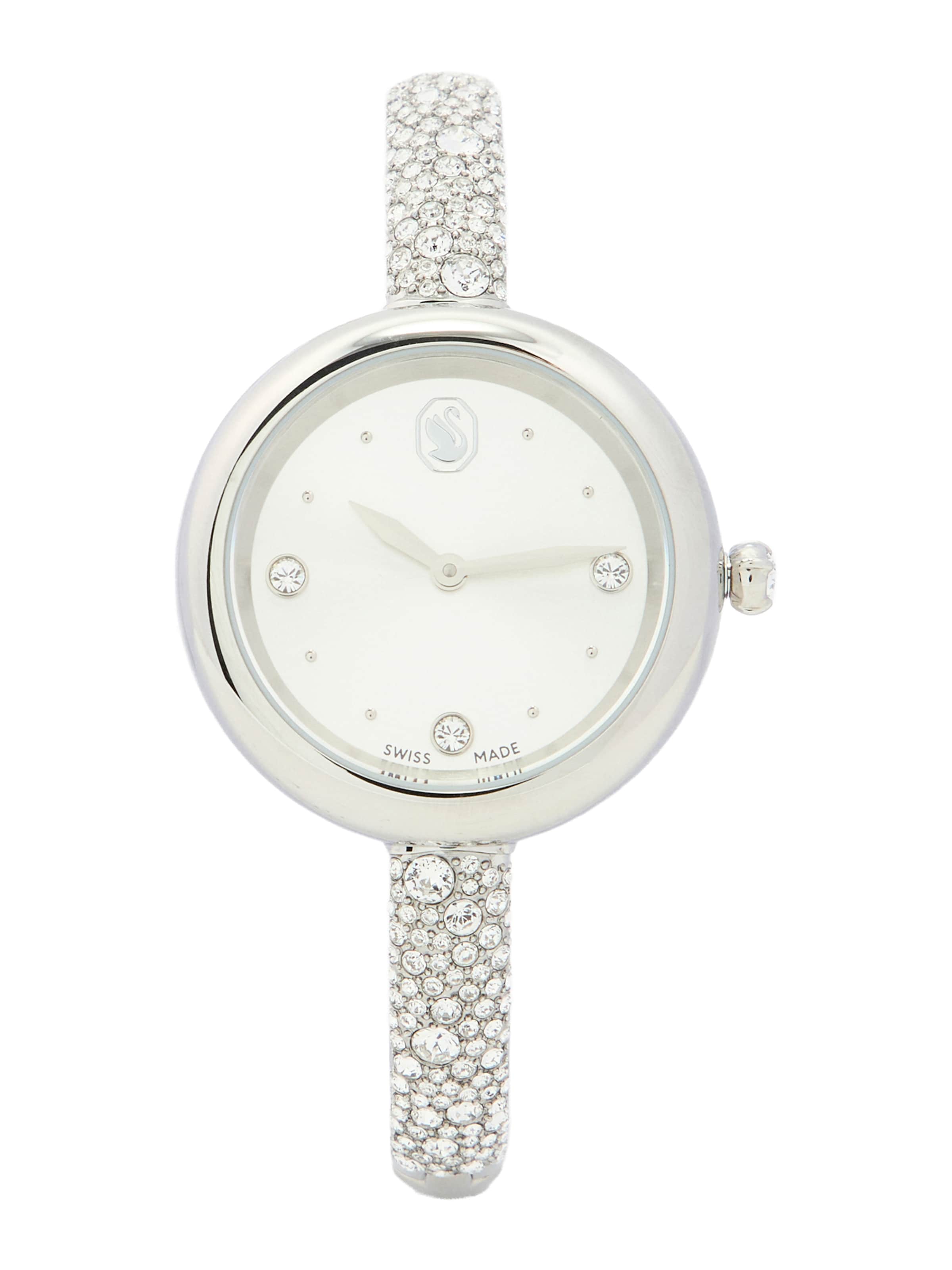 Swarovski Analog klocka i silver: framsida