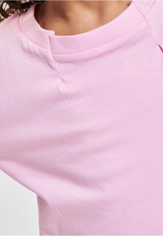 Urban Classics Shirt 'Pleat' in Roze