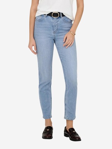 regular Jeans 'Onlemily Hw Straight Ank Dnm Mae009 Noos 15361608' di ONLY in blu: frontale