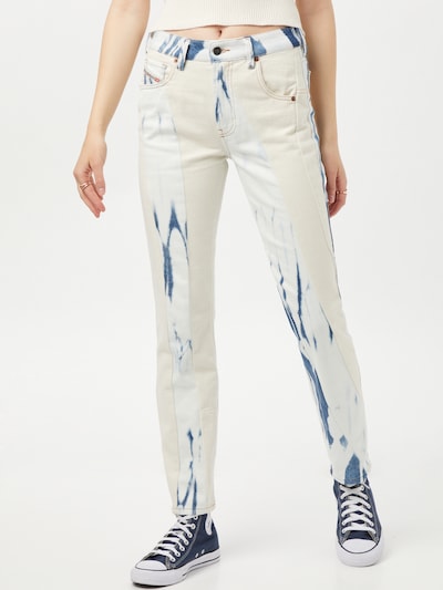 DIESEL Jeans i beige / azur / blå denim, På modell