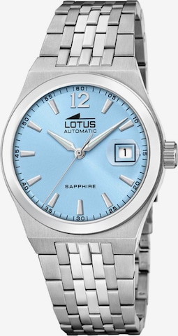 Lotus Analoog horloge in Blauw: voorkant