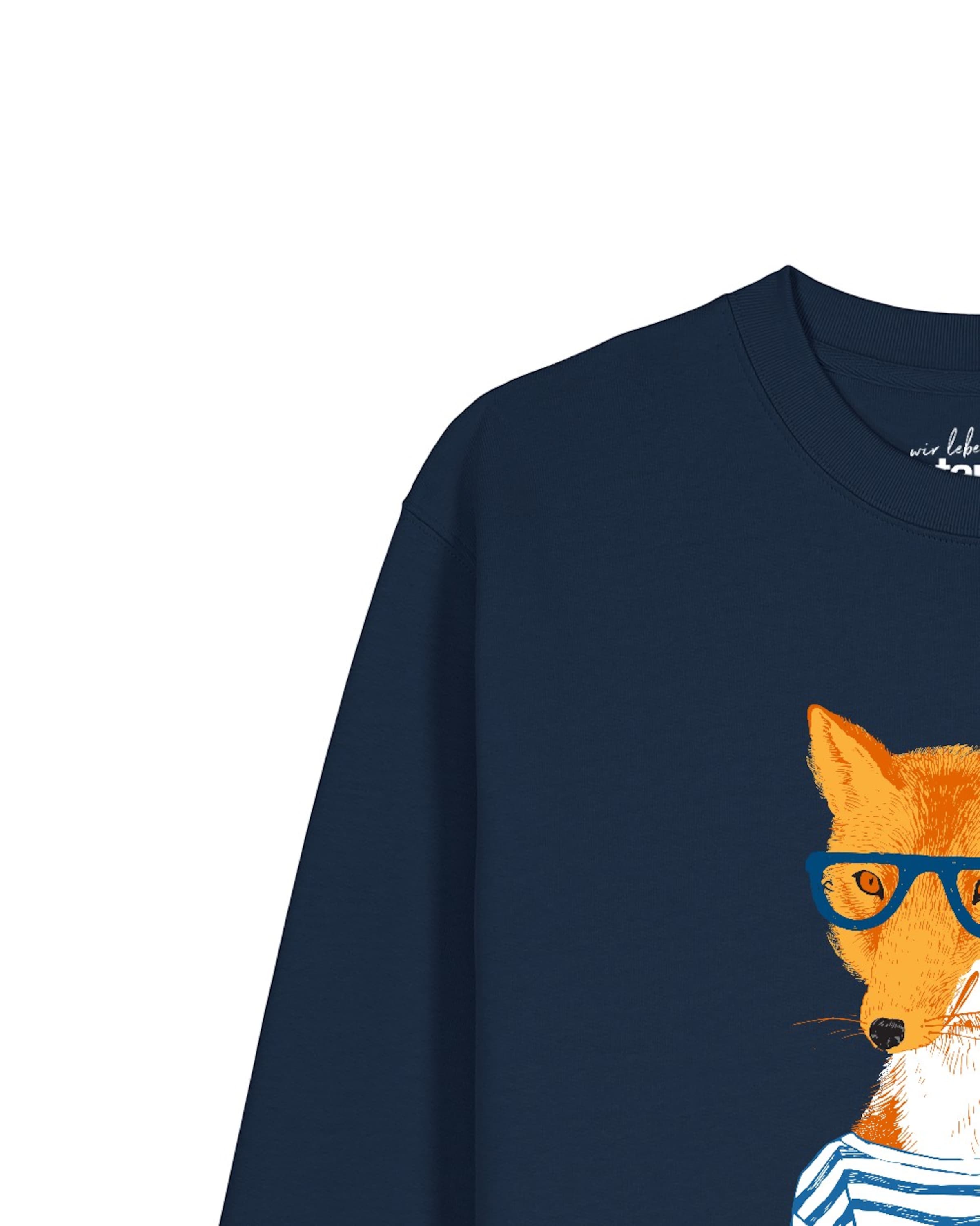 Watapparel Sweatshirt 'Fuchs' in Blauw