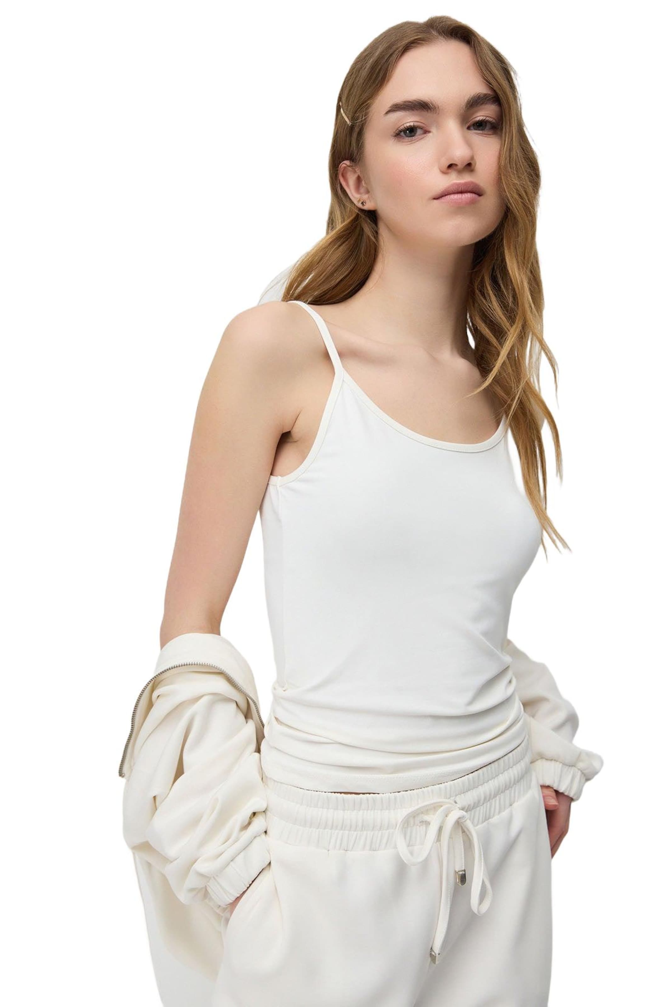 No Matter What Top in Wit: voorkant