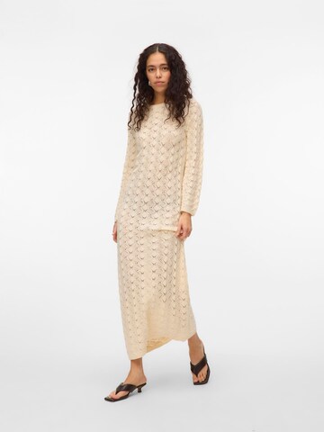 VERO MODA Knit dress 'VMPaola' in Beige: front