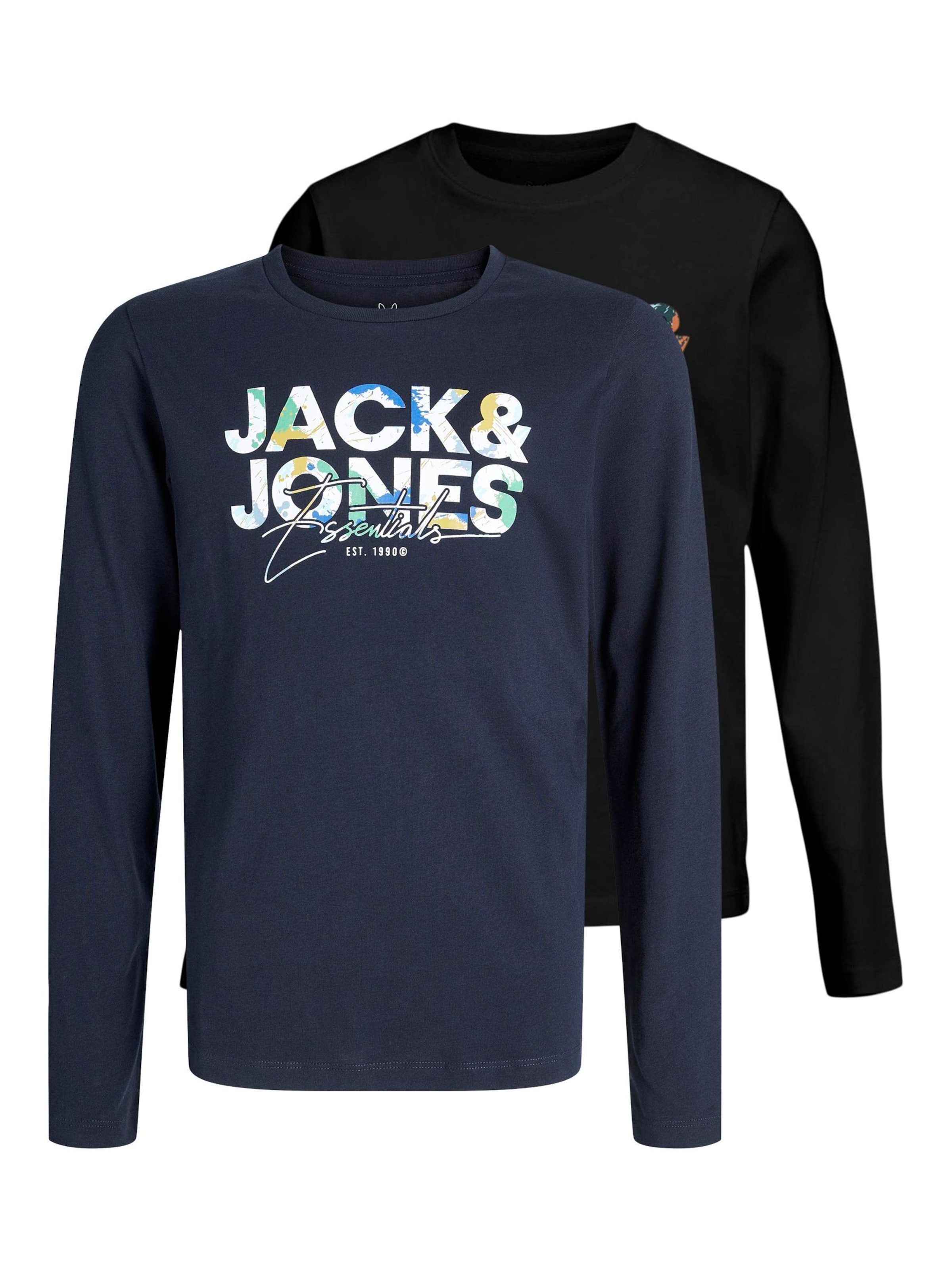 Jack & Jones Junior Тениска 'JJGEPLAS' в синьо: отпред