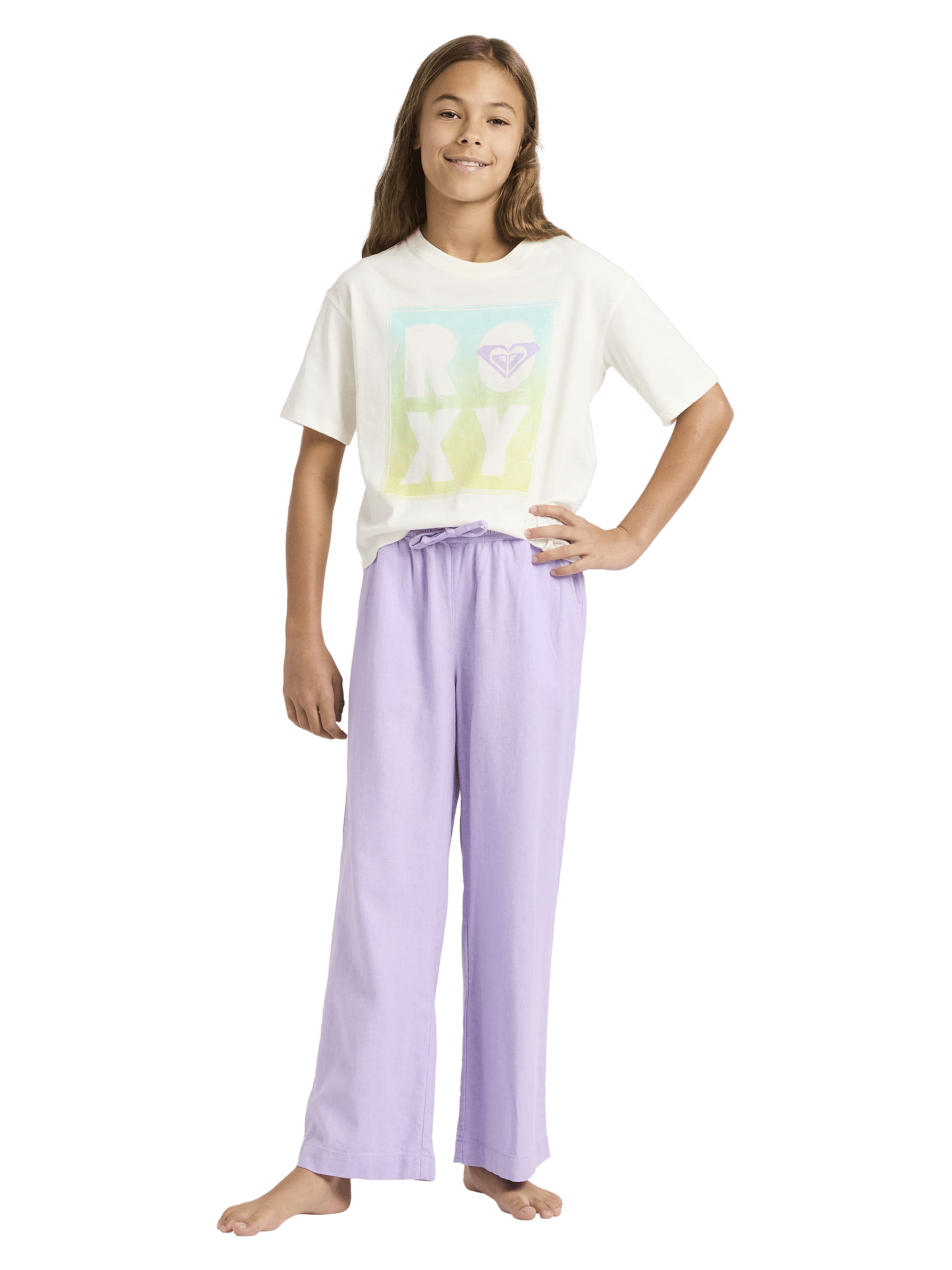 ROXY Wide Leg Hose 'Lekeitio Break' in Lila