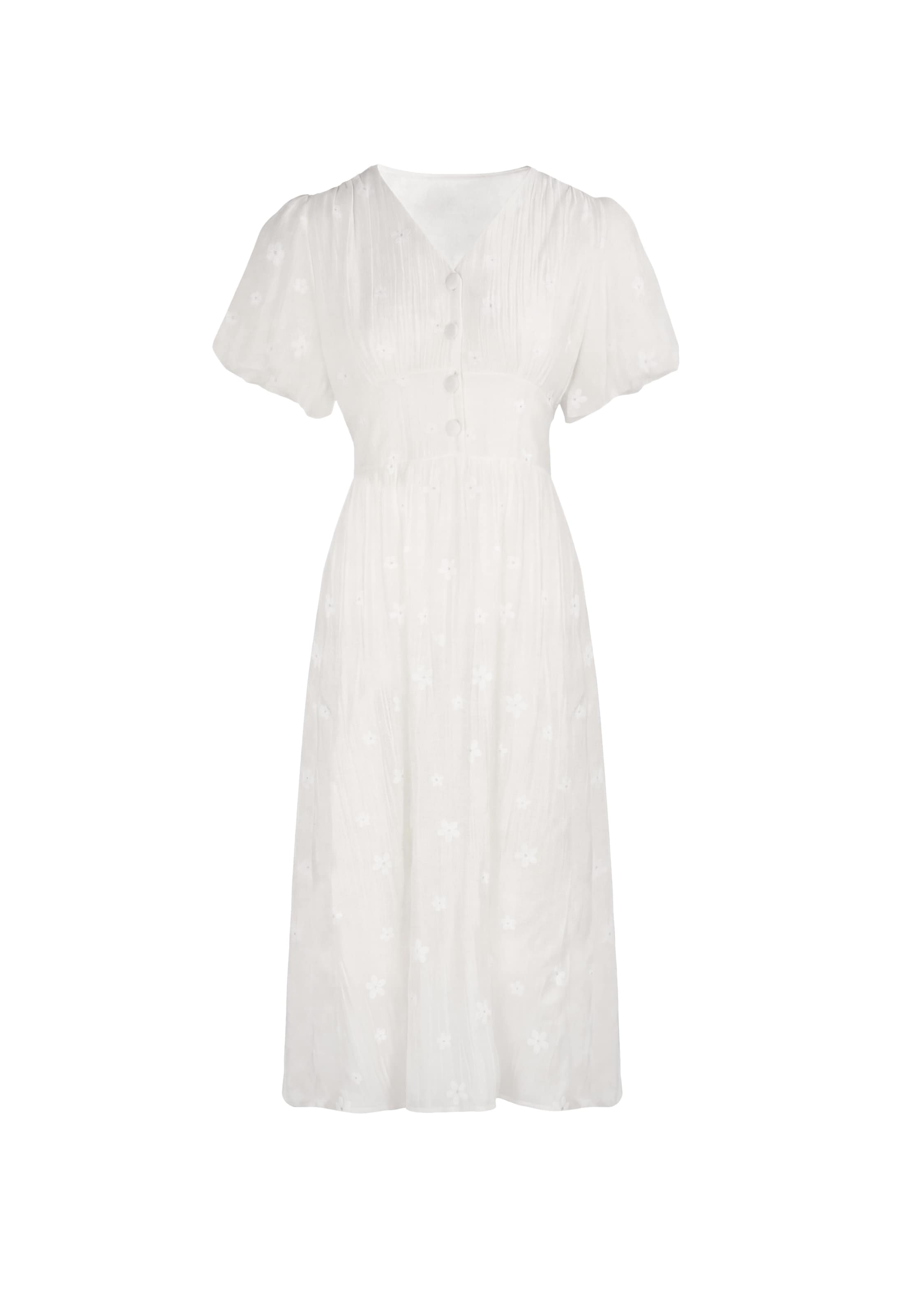 IZIA - Vestido en blanco: frente