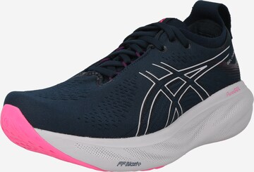 Chaussure de course 'NIMBUS 25' ASICS en bleu : devant