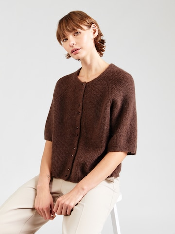 Cardigan 'Bondie Hope' MSCH COPENHAGEN en marron : devant