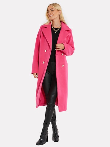 Threadbare Between-seasons coat 'Marley' in Pink