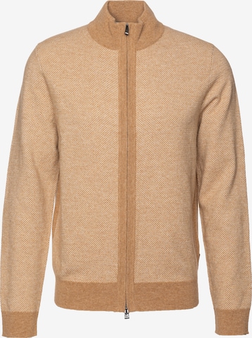 BOSS Strickjacke in Beige: Vorderseite