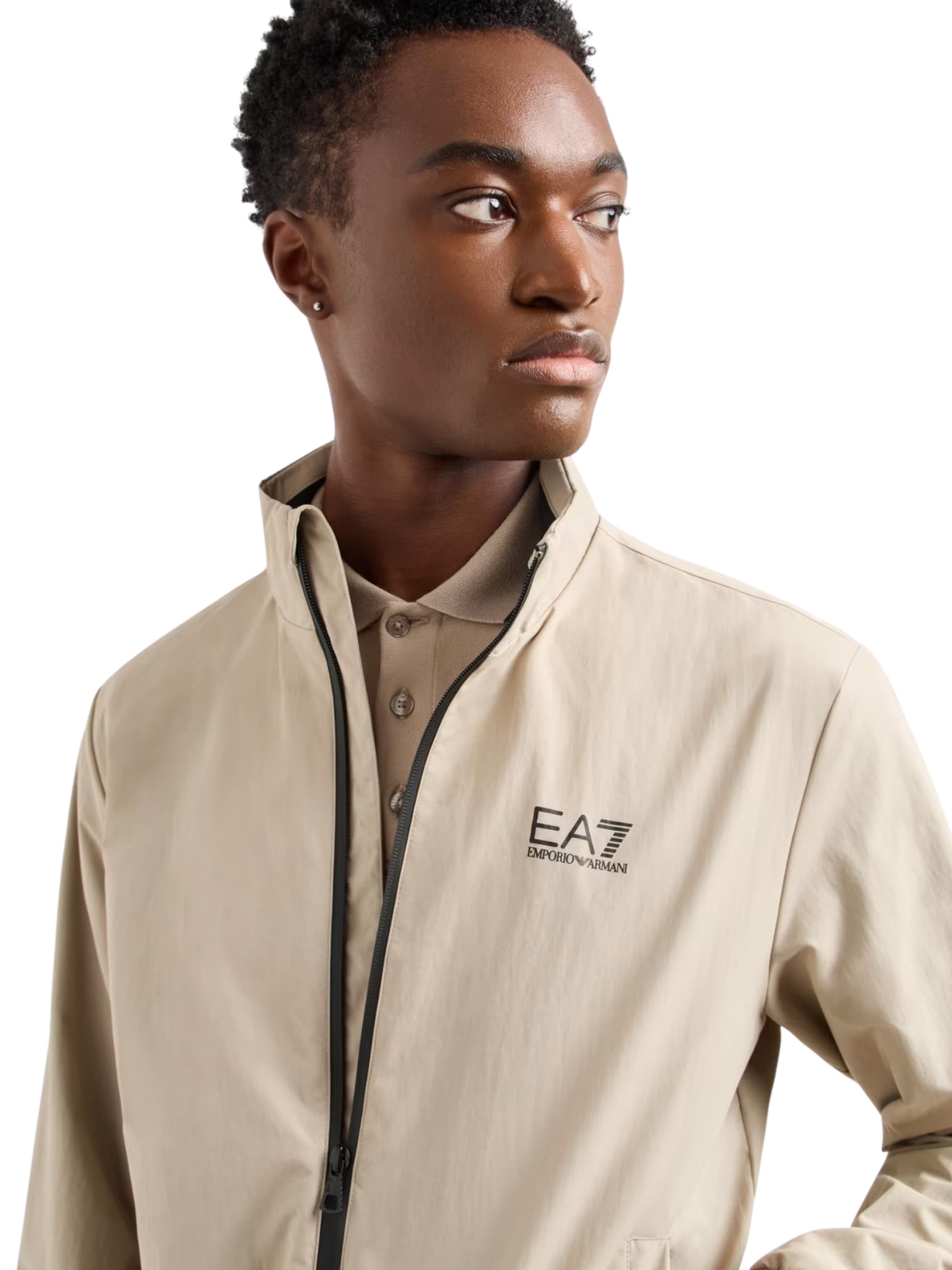 EA7 Emporio Armani Between-season jacket 'Core Identity' in Beige