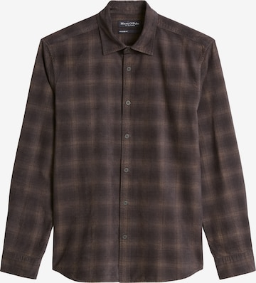 Marc O'Polo Regular Fit Hemd in Braun: Vorderseite
