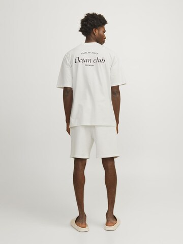 JACK & JONES - Camisa 'Ocean Club' em branco