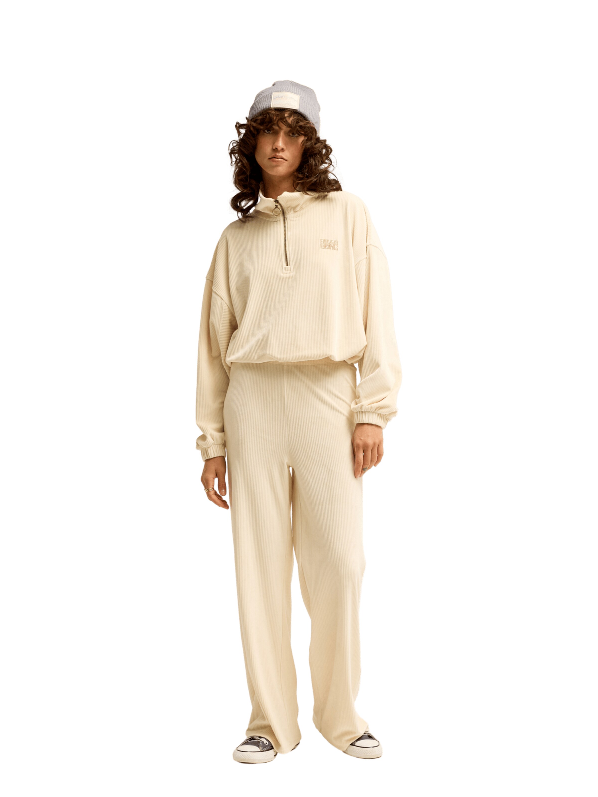 BILLABONG Sweatshirt 'Coffee Time' in White
