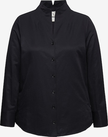Chemisier Ulla Popken en noir : devant
