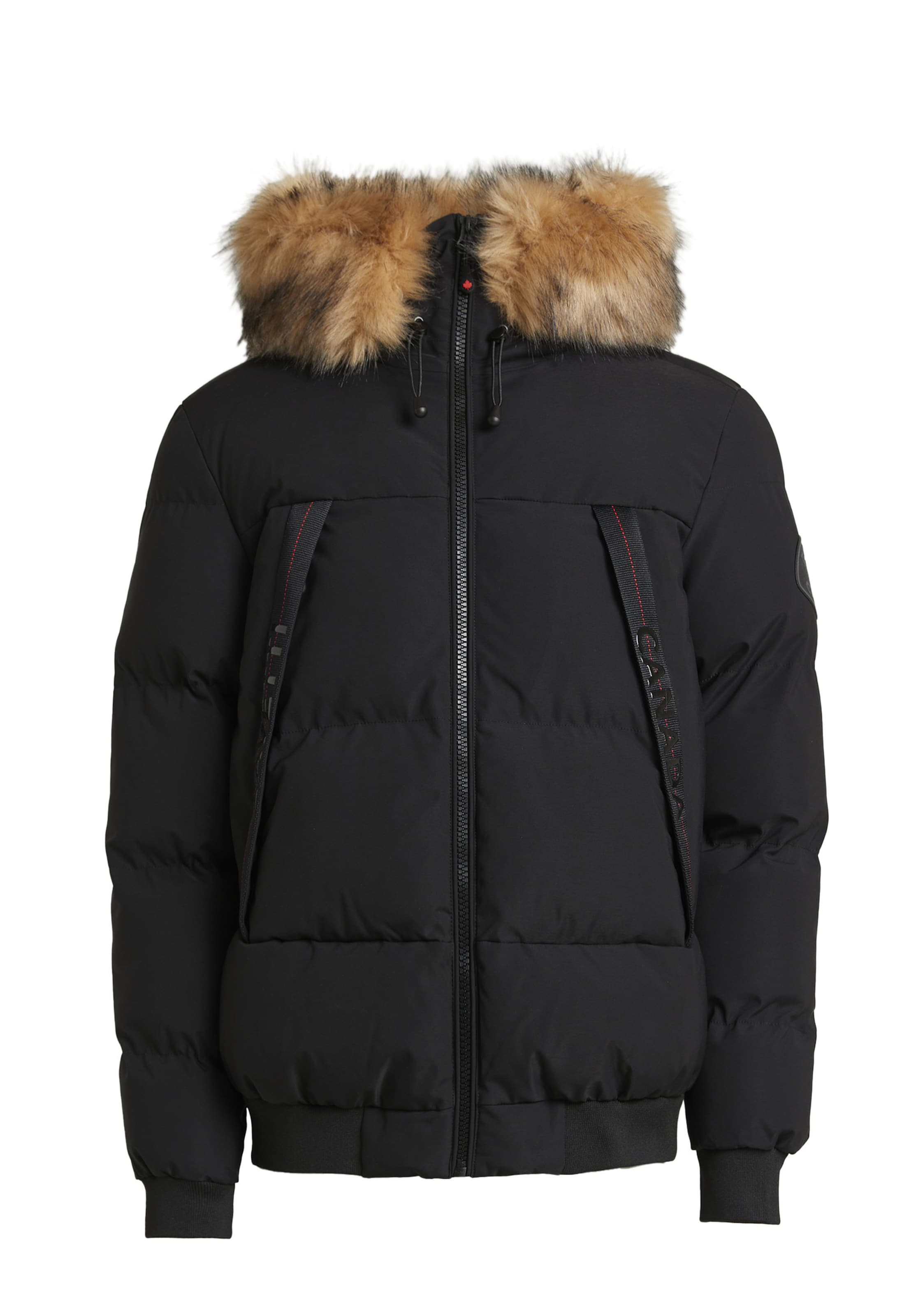 Zavetti Canada Winterjas 'Navax' in Zwart: voorkant