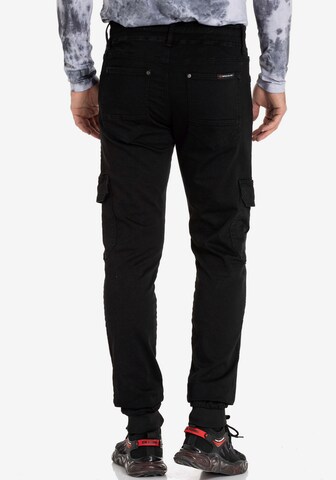 CIPO & BAXX Tapered Jeans in Schwarz