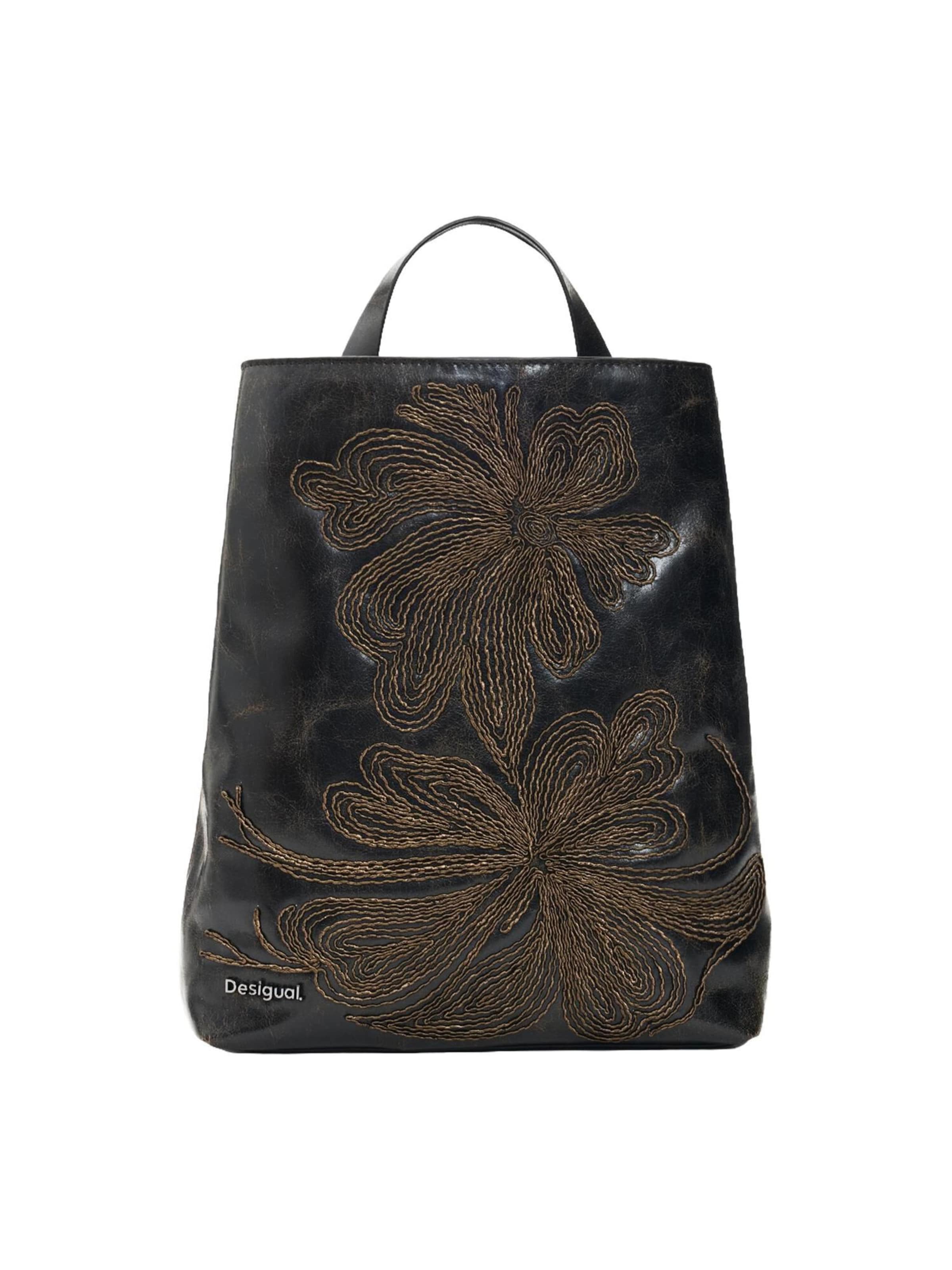 Desigual Rucksack in Braun: Vorderseite