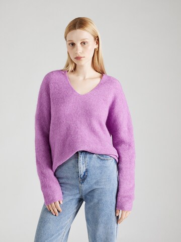 MOS MOSH Sweater in Purple: front