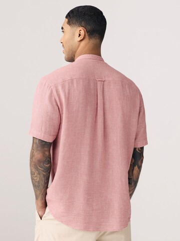 Next Regular fit Button Up Shirt in Pink