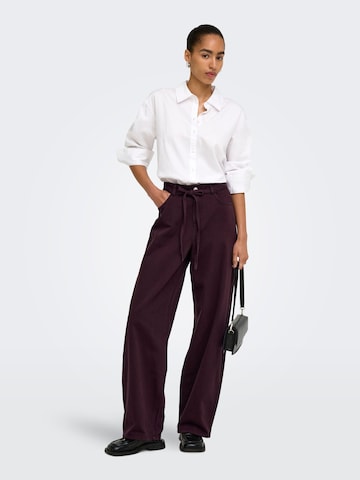 ONLY - regular Pantalón en rojo