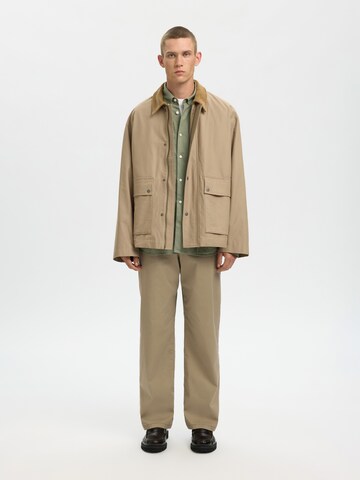 SELECTED Regular Fit Paita 'SLHCLAY' värissä harmaa