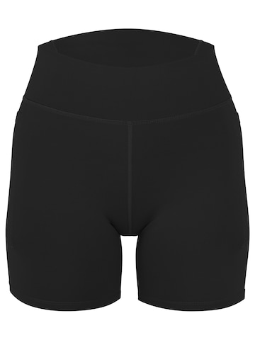 Circle Five Slimfit Sportbroek 'Shaping Sport Shorts Damen High Waist mit Taschen – Gym, Yoga, Fitness Radlerhose' in Zwart: voorkant