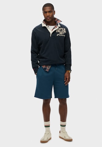 Superdry Regular Broek in Blauw