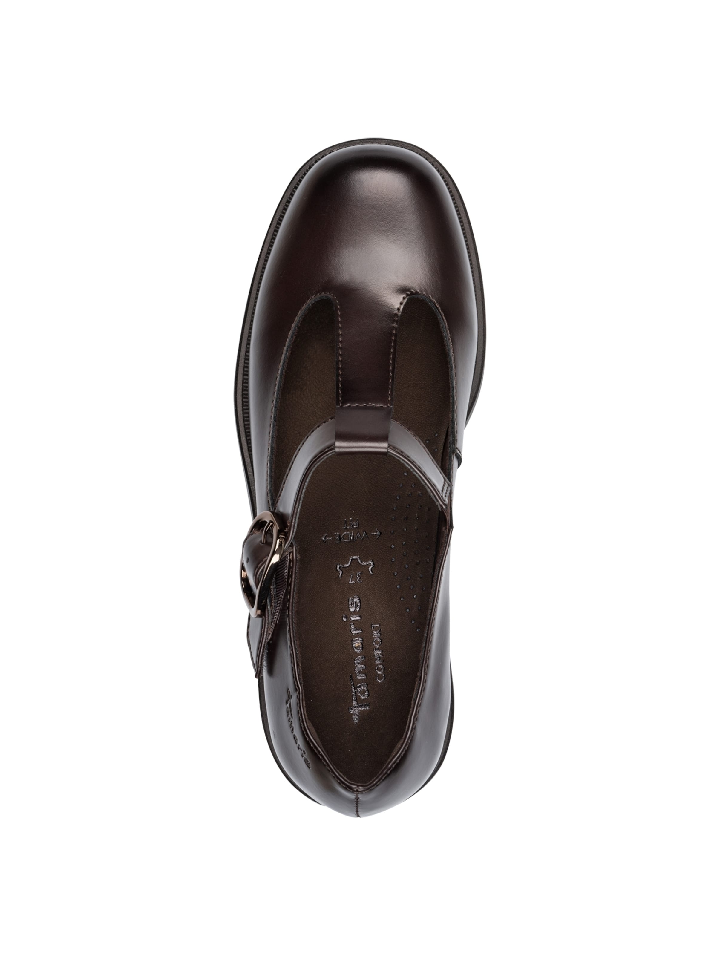 Tamaris Strap ballerina in Brown