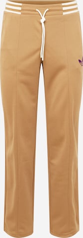 ADIDAS ORIGINALS Regular Trousers 'Adicolor 70S ' in Brown: front