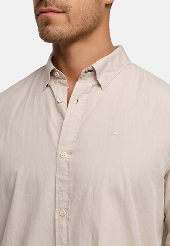 INDICODE JEANS Regular fit Button Up Shirt 'Kamby' in Beige