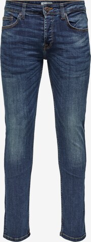 regular Jeans 'Weft' di Only & Sons in blu: frontale