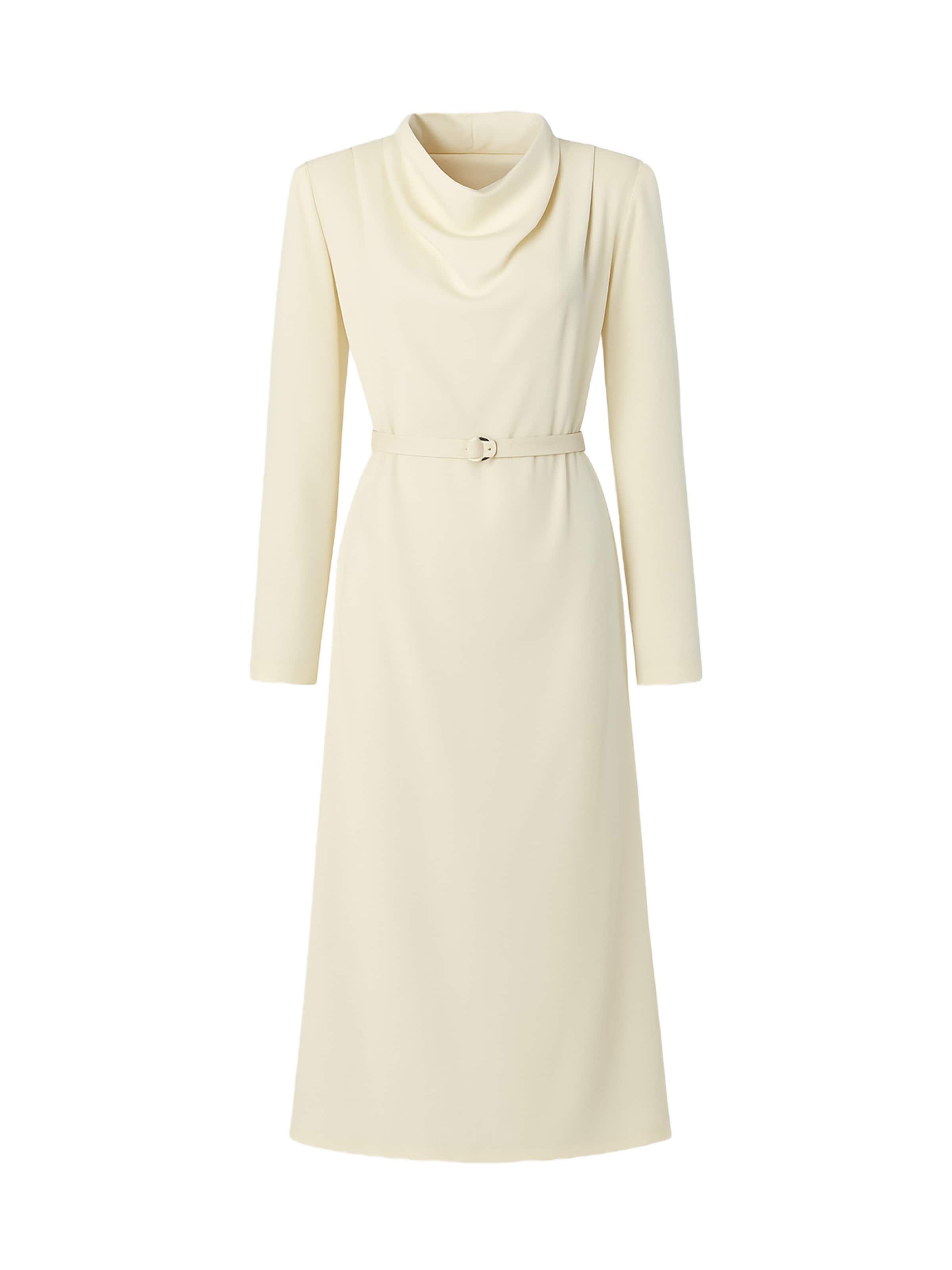 Touche Prive Dress in Beige: front