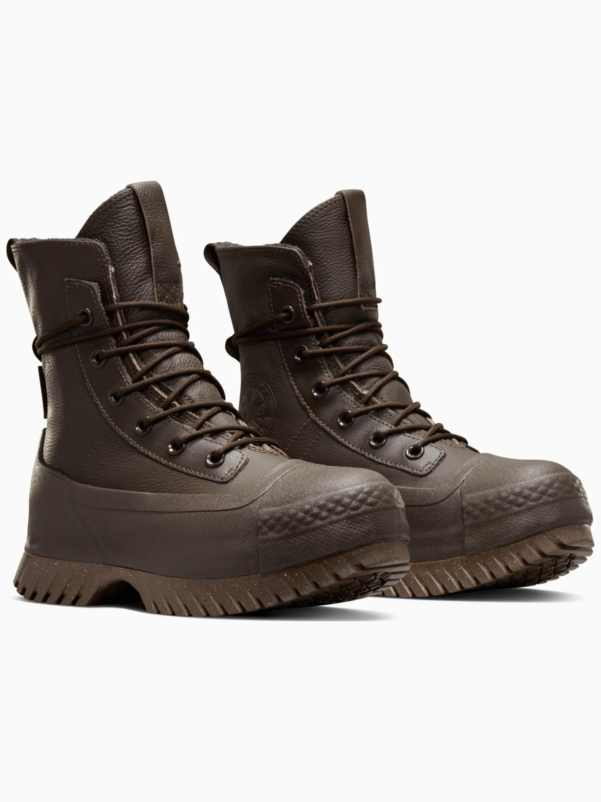 CONVERSE Sneakers hoog 'Converse Chuck Taylor All Star Lugged 2.0 XHi Waterproof Leather Platform' in Bruin