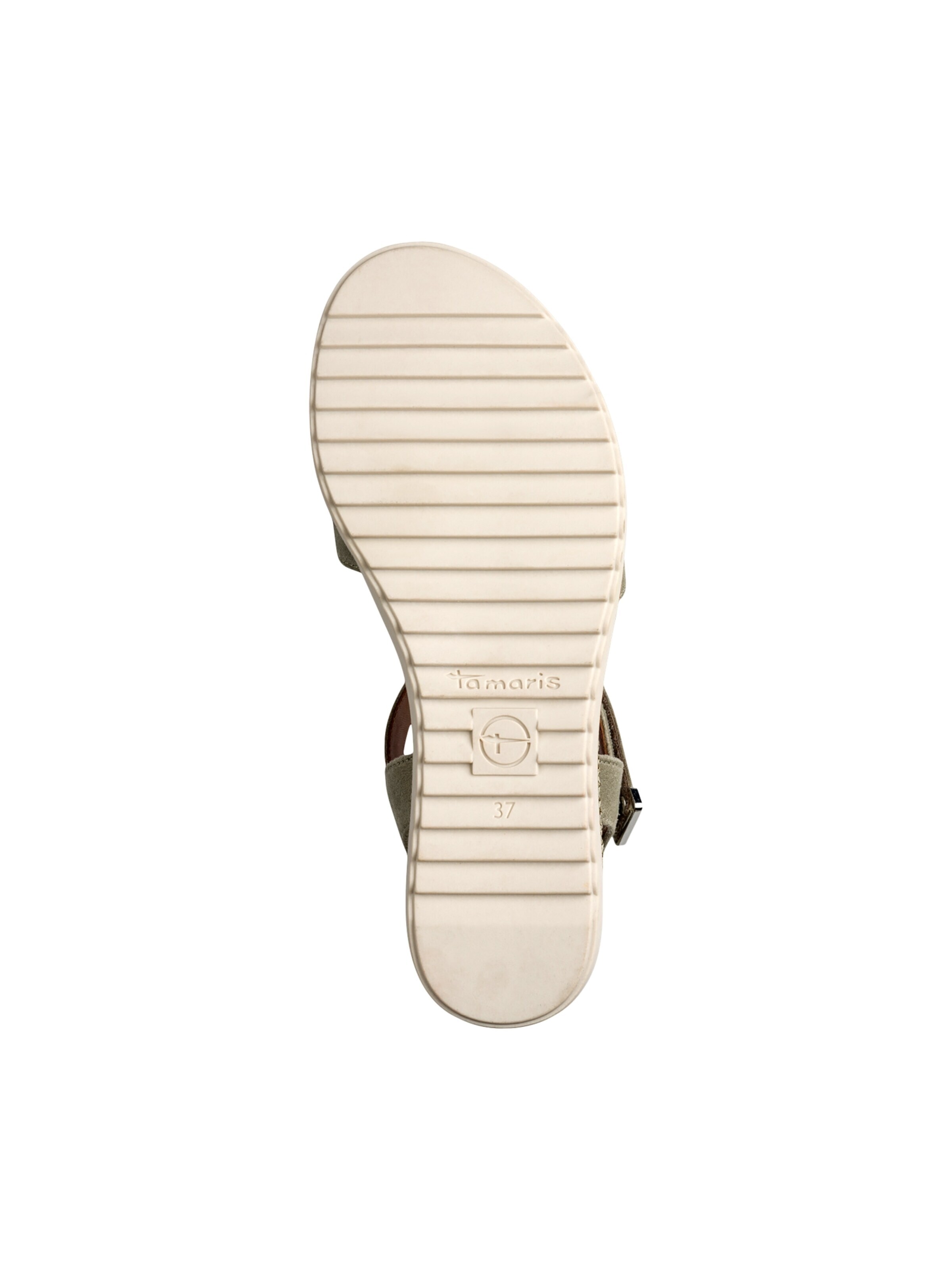 Sandales 'Sandalen mit Keilabsatz und Klettverschluss' Tamaris en gris