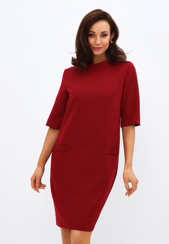 Awesome Apparel Dress in Red: front