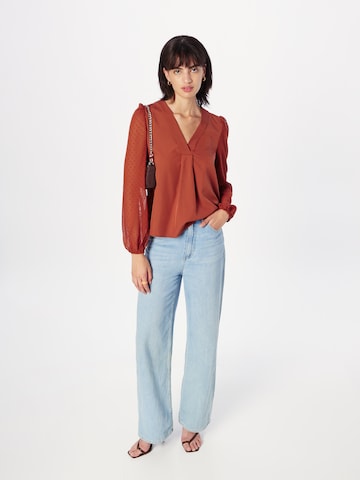 VILA Blouse 'NICO' in Brown