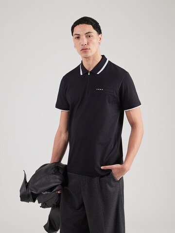 JACK & JONES Poloshirt 'JCOFUSION' in Schwarz: Vorderseite