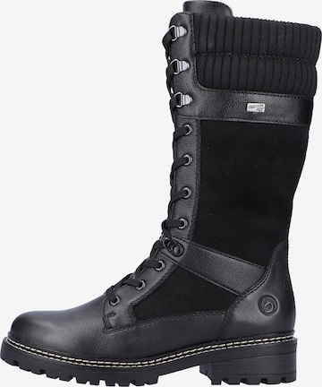 REMONTE Schnürstiefel in Schwarz