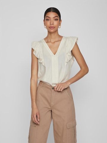 VILA Shirt 'Juliana' in Beige: voorkant