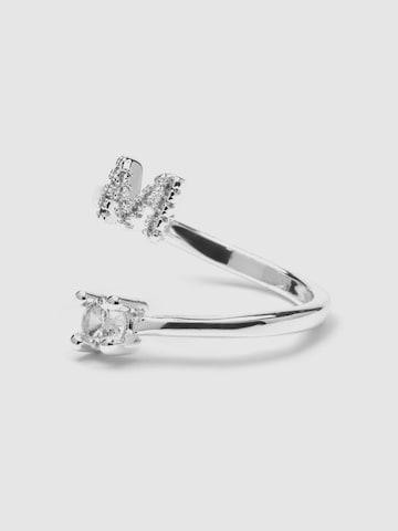 Luxenter Ring 'Alphabet M'‌ in Silber