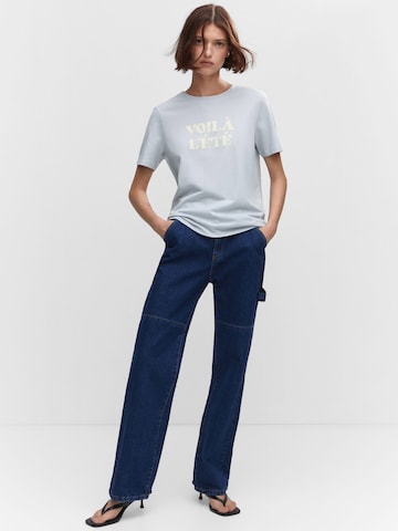MANGO Shirt 'ILUSTRA' in Blue