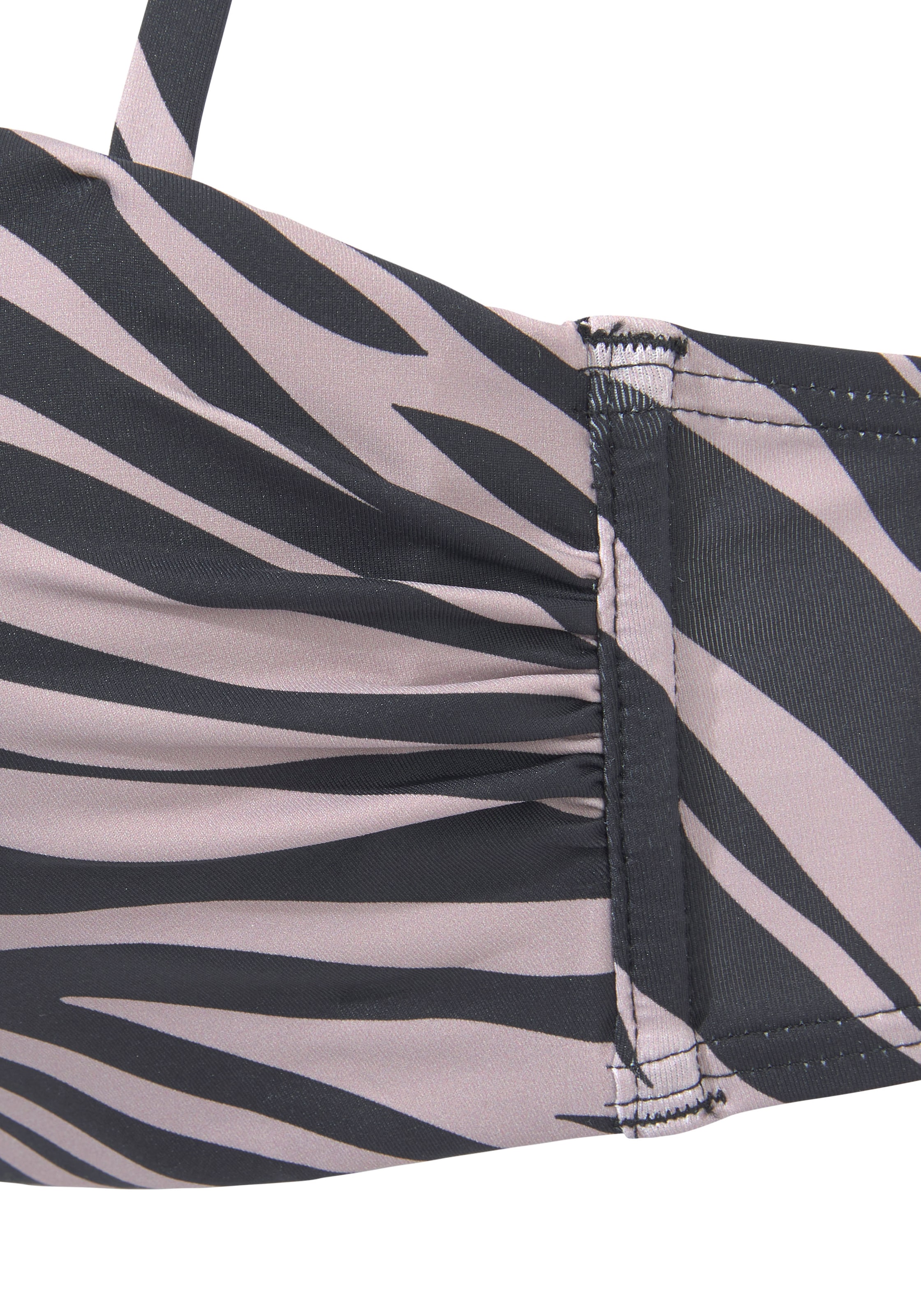 LASCANA Balconette Bikini felső 'Kaa' - fekete