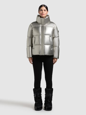 Veste d’hiver 'Rinja2 Shiny' khujo en argent