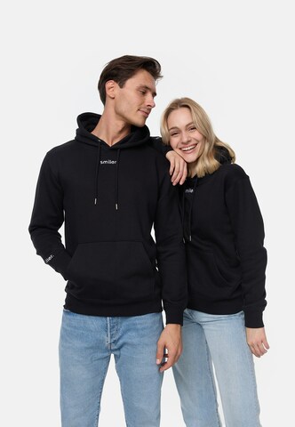 smiler. Sweatshirt in Black: front