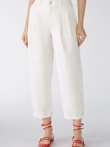 OUI Tapered Jeans in White: front