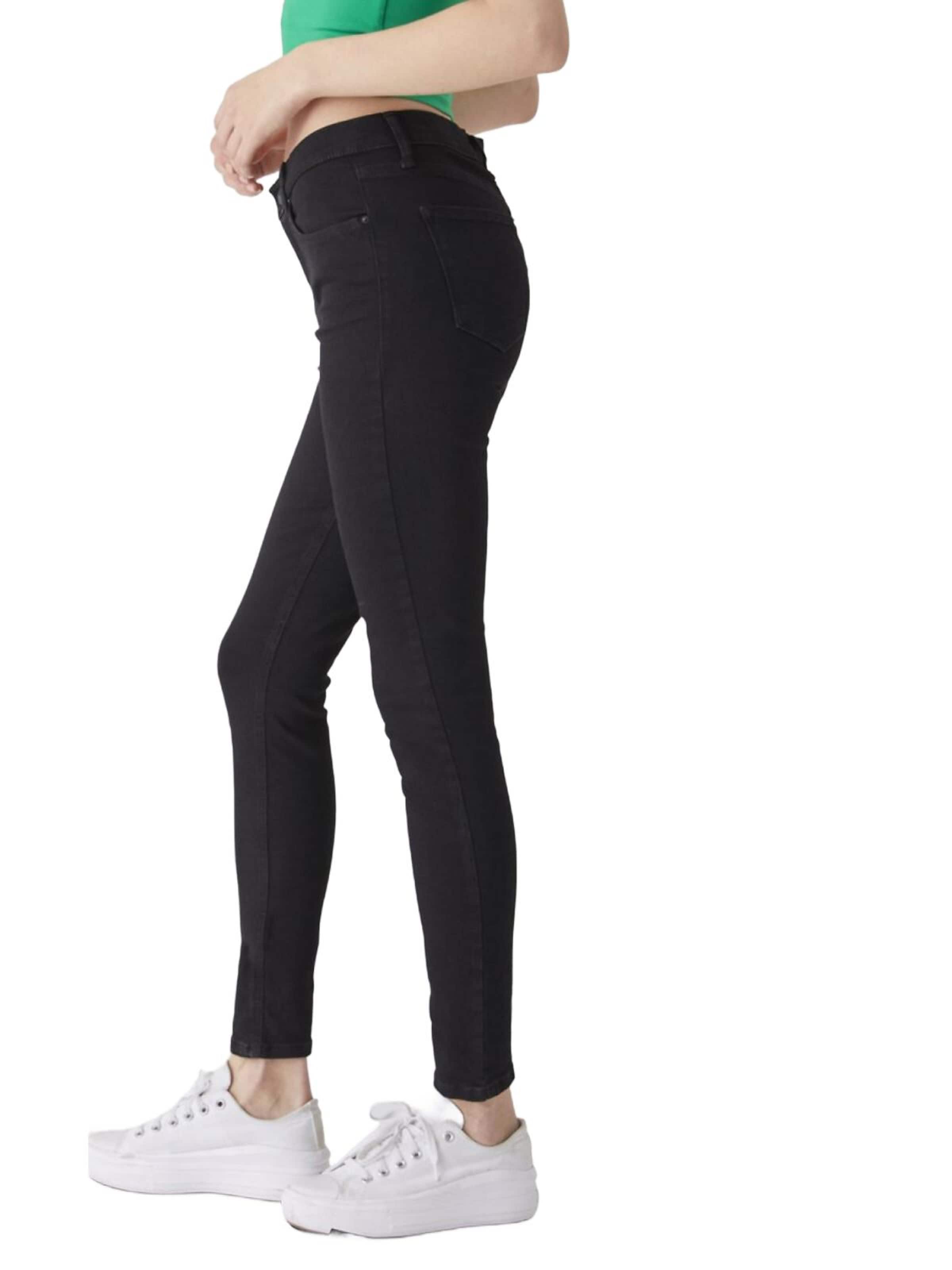 LTB Jeans Skinny Jeans 'LTB Jeans Amy X Mid Waist Jeans Mid Indigo Hose' in Grey